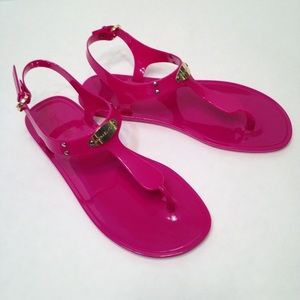 Michael Kors Jelly Sandals- Fuchsia Pink Size 8